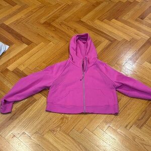 lululemon athletica Pink Hoodie full zip scuba worn twice